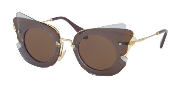 Miu Miu MU02SS Irregular Sunglasses Cheap - Image 2